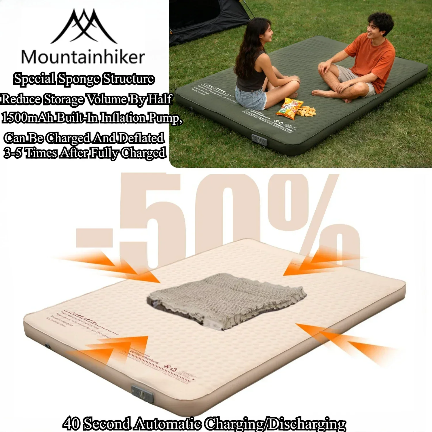 マウンテンハイカー アウトドア キャンプ チーズ型エアクッシ - Roof Top Tent Mattress のレビューと価格