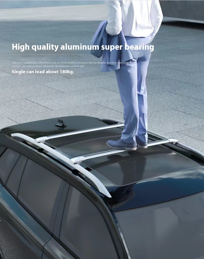 ユニバーサル SUV 荷物ラックアルミ合金旅行荷物クロスバー - Roof Rack Crossbar Aluminum のレビューと価格