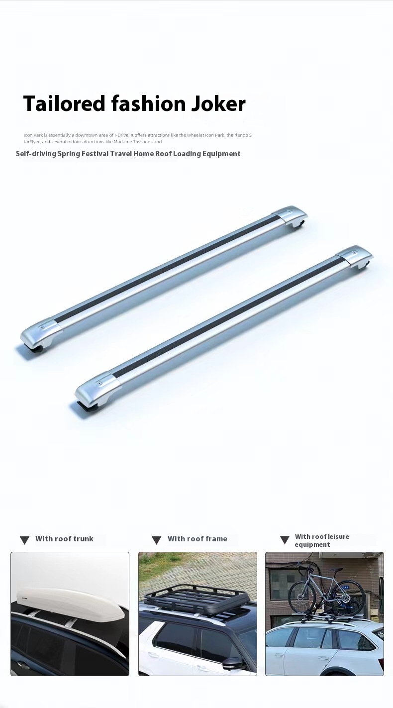 ユニバーサル SUV 荷物ラックアルミ合金旅行荷物クロスバー - Roof Rack Crossbar Aluminum のレビューと価格