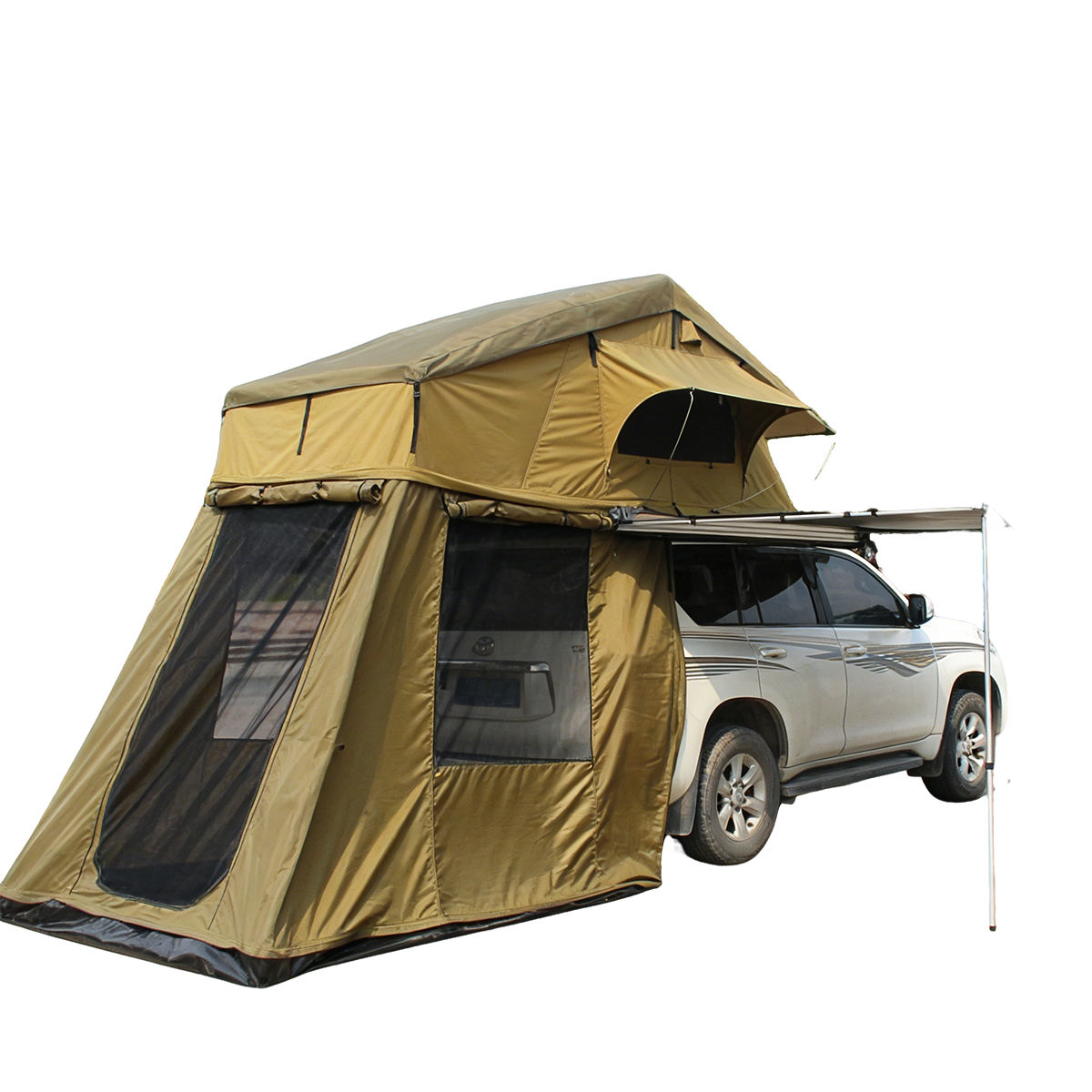 車用テント キャンプ アウトドア 3人用 大型 ポップアップ - Roof Top Tent Soft Shell 3 Person のレビューと価格