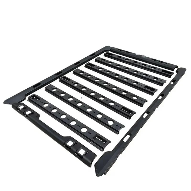 KQX高品質LEDオーバーランドルーフトップカーゴルーフラッ - Overland Roof Rack Platform のレビューと価格