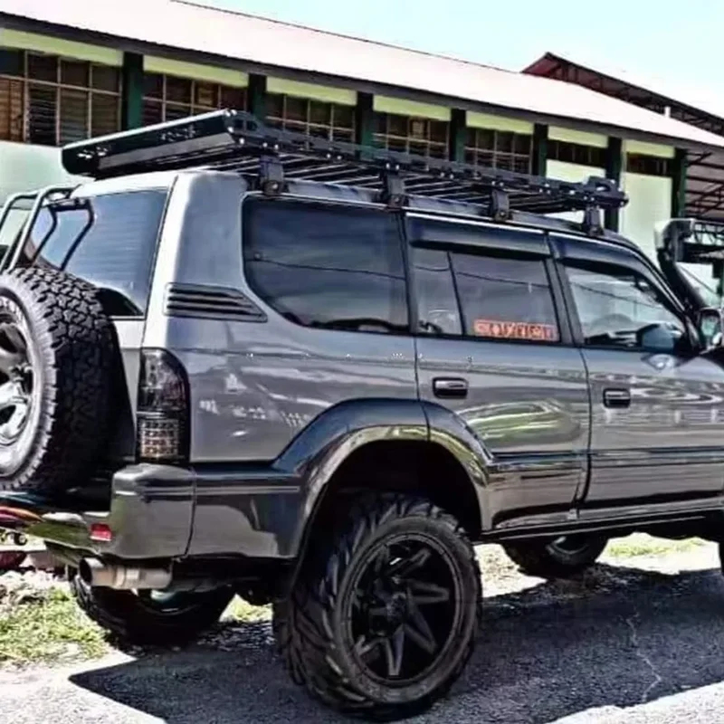 KQX高品質LEDオーバーランドルーフトップカーゴルーフラッ - Overland Roof Rack Platform のレビューと価格