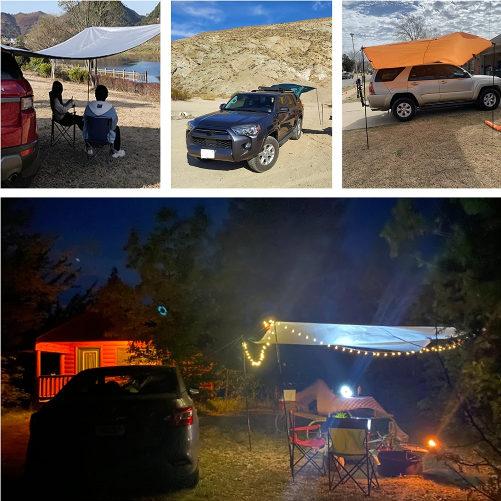 2x3M 格納式車両オーニング テントポール付き ポータブル - Roof Top Tent Mattress のレビューと価格