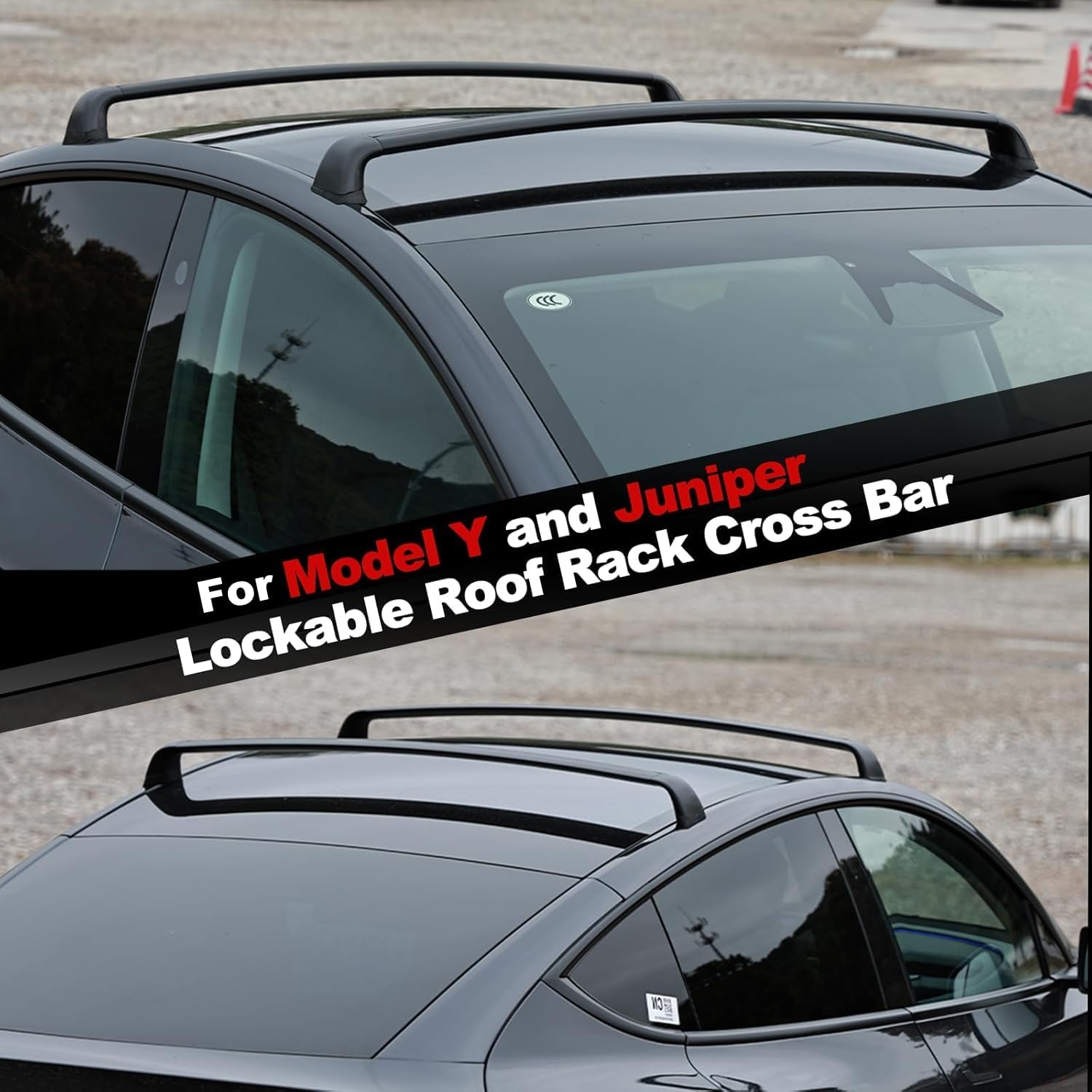テスラ モデルY ジュニパー ルーフラック ラゲッジ カーゴ - Roof Rack Crossbar Aluminum のレビューと価格